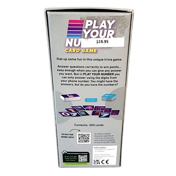 Play Your Number Family Trivia Card Game: Dial Up Some Fun by Ginger Fox NIB - Picture 2 of 8
